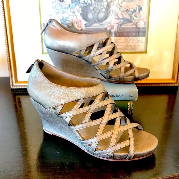❌SOLD❌Eileen Fisher | Cage Wedge Heels - Picture 2 of 7